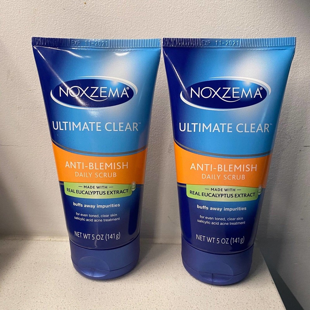2 Noxzema ultimate clear anti-blemish daily scrub 5oz